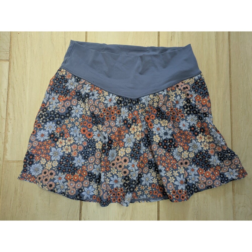 OFFLINE by Aerie Real Me Printed Tennis Pickleball  Skirt/Skort Size Large Blue
